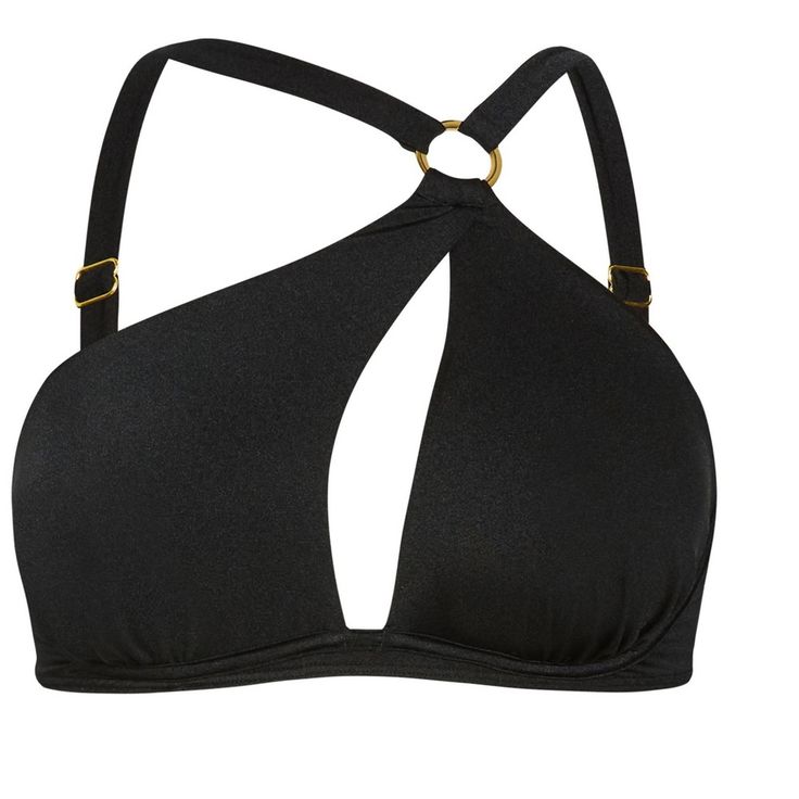 Flaunt a lady of luxury style with the Alena Underwire Bikini Top. Boasting a sleek black colorway, this underwired swim top combines glamorous gold hardware and an asymmetrical halter neckline with functional adjustable straps, molded cups, and removable padding so you can feel your most confident self! Make hearts race with Fox & Royal. Sure to indulge your deepest desires, this lingerie brand boasts decadent lace designs that are sure to turn up the heat in the bedroom. From lingerie sets to Lace Designs, Lingerie Sets, Luxury Style, A Lady, Halter Neckline, Turn Up, Lace Design, Swim Top, Lingerie Set