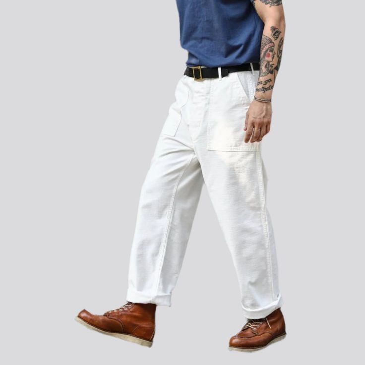 Stay ahead of the fashion trends with our 2023 Autumn Collection of high-waist street men's denim pants, featuring a street style that is sure to make heads turn! With a couture design, embellished pattern, boot-flare fit, and premium quality denim, these jeans are the perfect combination of comfort, style and luxury.Distinctive Features: Urban Vibe: Get ready to make a bold statement with these street style jeans that have an street edge. Colorful Palette: Choose from a range of colors to add a Urban Cotton Cargo Jeans For Spring, High-rise Streetwear Pants With Cargo Pockets, High Rise Streetwear Pants With Cargo Pockets, High-rise Utility Pants For Streetwear, Straight Leg Rigid Denim Pants For Streetwear, High Rise Utility Pants For Streetwear, High-rise Pants With Cargo Pockets For Streetwear, High Rise Pants With Cargo Pockets For Streetwear, High Waist Five Pockets Pants For Streetwear