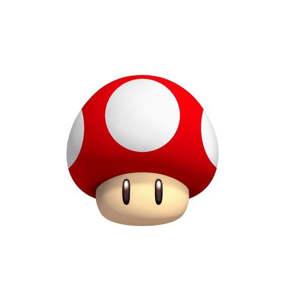 an image of a mushroom that looks like it's from mario kartman