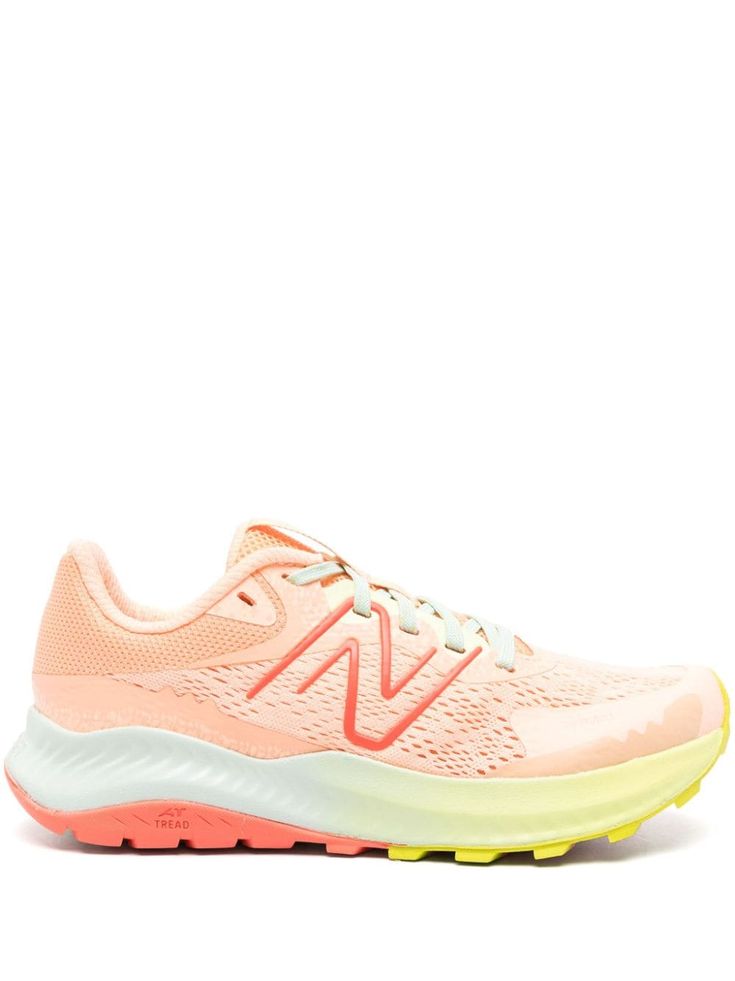 peach orange/multicolour mesh design embossed logo to the side logo pull-tab at the tongue front lace-up fastening round toe branded insole contrasting rubber sole New Balance Lace-up Running Shoes With Translucent Outsole, New Balance Textured Sole Lace-up Sneakers, Orange Athleisure Running Shoes For Jogging, New Balance Walking Shoes For Sports, Orange Trail Running Shoes With Rubber Sole, Athleisure Trail Running Shoes With Translucent Outsole For Jogging, Lace-up Running Sneakers, Orange Lace-up Sneakers For Jogging, New Balance Lace-up Walking Shoes With Boost Midsole