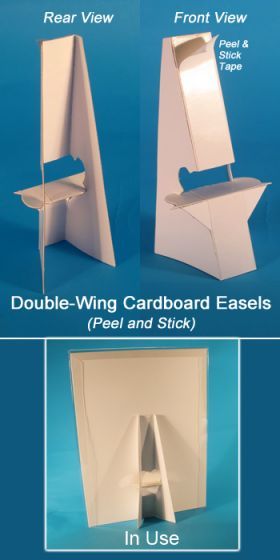 the instructions for how to make a cardboard cardboard easel