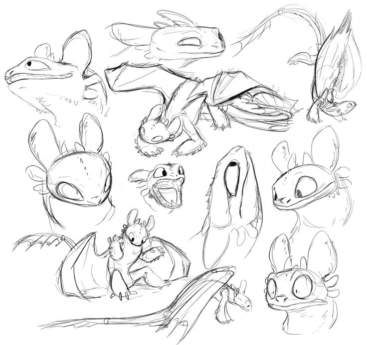 several different types of pokemons and their faces are shown in this sketching page