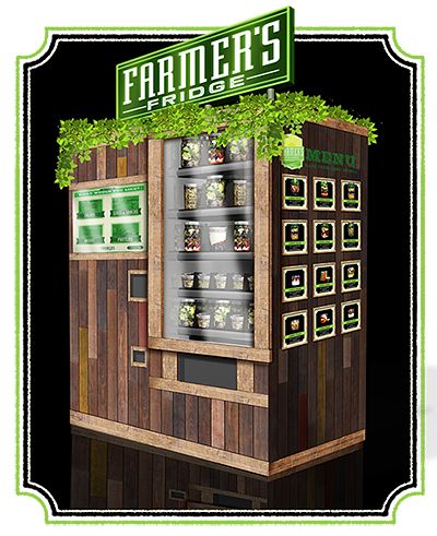 an old fashioned vending machine with the word farmers on it