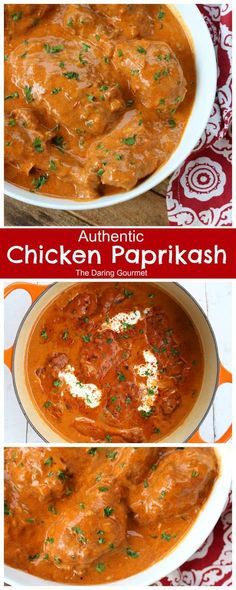 chicken paprikash recipe in three pictures