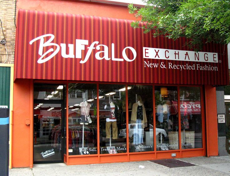 the storefront of buffalo exchange new and recycled fashion