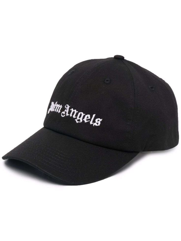 A stylish cotton cap features a white embroidered Palm Angels logo on both the front and back. An adjustable strap provides a perfect fit, while the curved brim adds a casual flair for sunny days.

- Color: Black  
- Material: Cotton  
- Logo: White embroidered Palm Angels  
- Strap: Adjustable  
- Brim: Curved Angels Hat, Angel Accessories, Circle Fashion, Angels Logo, Cotton Hat, Black Cap, Classic Logo, Cotton Logo, Palm Angels