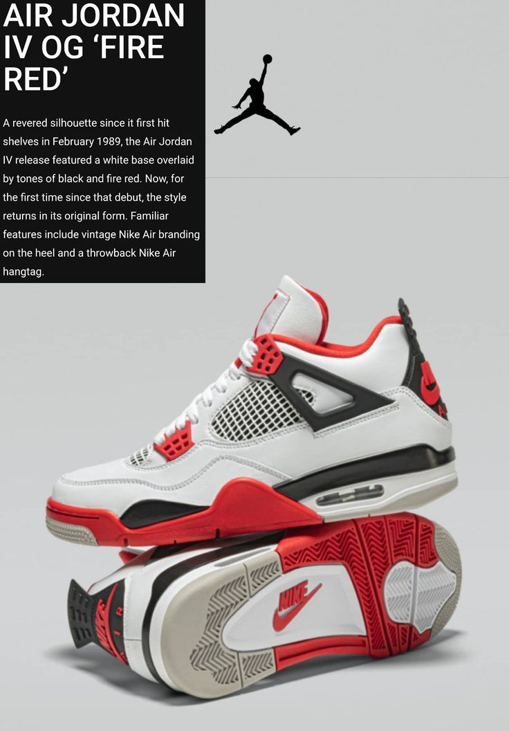 Air Jordan 4 OG 'Fire Red' 📛 Jordan 4 Aesthetic Wallpaper, Jordan 4 Poster, Jordan 4 Wallpaper, Nike Marketing, 4 Jordans, Fire Red 4s, Air Jordan 4 Fire Red, Retro 4 Jordans, Jordan 4 Fire Red