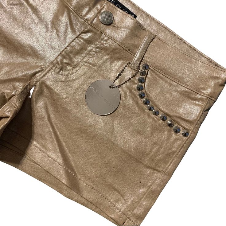 Nwt 2000’s Silent Disco Short Shorts Golden With Metal Flare , Metal Embellishments Around Pockets , They Are The Perfect Golden Shimmer! So Cute And Ready For Fun ! Two Pairs Both With Tags , Never Worn 9 And 11 Don’t Miss These ! Y2k Stretch Shorts, Y2k Style Stretch Shorts, Y2k Style Summer Shorts, Trendy Gold Bottoms Short Length, Trendy Gold Shorts For Spring, Shorts Y2k, Silent Disco, Club Shorts, Aesthetic Fit