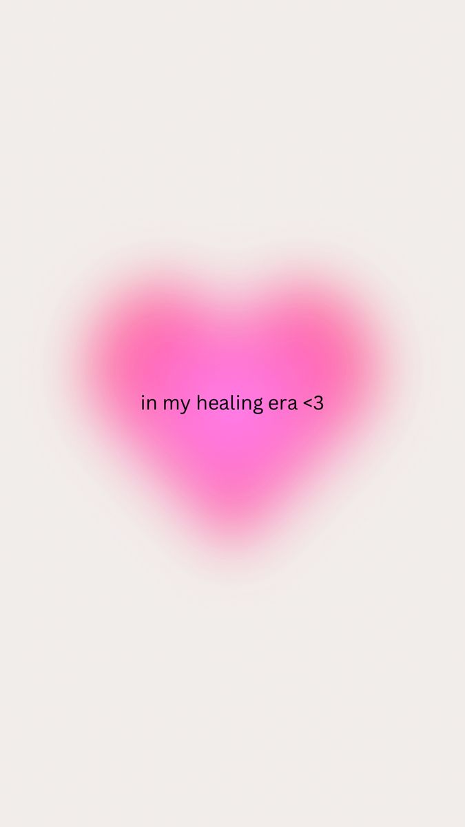 a pink heart with the words in my heating era 3