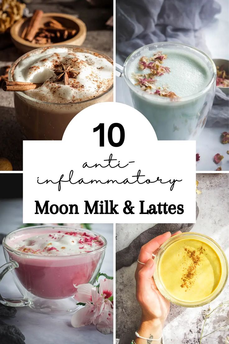 the top ten drinks in this series are moon milk and latte