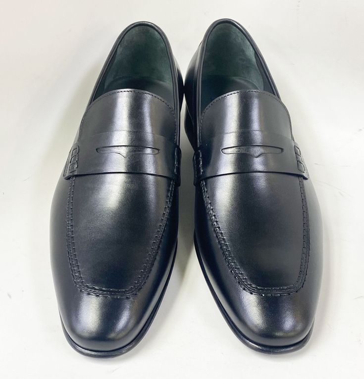 Corrente Leather Penny Loafer Black Elegant, Supple Nappa Leather slip-on Penny Loafer from the Corrente collection features soft Calfskin lining, a clean welt and a full Leather Sole! . Cordovan Shoes, Shoe Polish, Shoe Horn, Black 13, Shoe Tree, Penny Black, Penny Loafer, Horse Hair, Penny Loafers