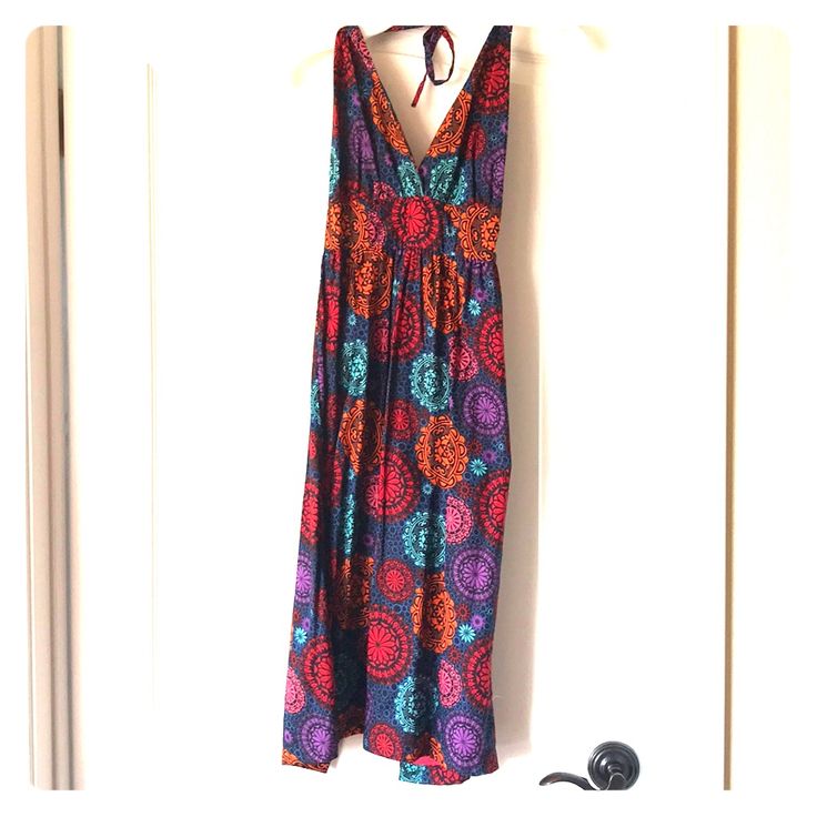 Anthropologie Halter Top Below-The-Knee Length Dress. New With Tags. Size Xs. Originally $188. Purple V-neck Sundress Midi Dress, Purple Maxi Dress With Vibrant Print For Spring, Purple Fitted Maxi Sundress, Summer Purple Maxi Dress With Vibrant Print, Purple Fitted Summer Maxi Dress, Purple Fitted Maxi Dress For Summer, Fitted Purple Maxi Dress For Summer, Purple Maxi Dress With Vibrant Print, Chic Purple Fitted Sundress