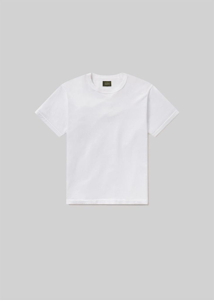 Box Tee in White flat White Tee, Shirt White, Collage, Human, High Quality, T Shirt, Pins, White