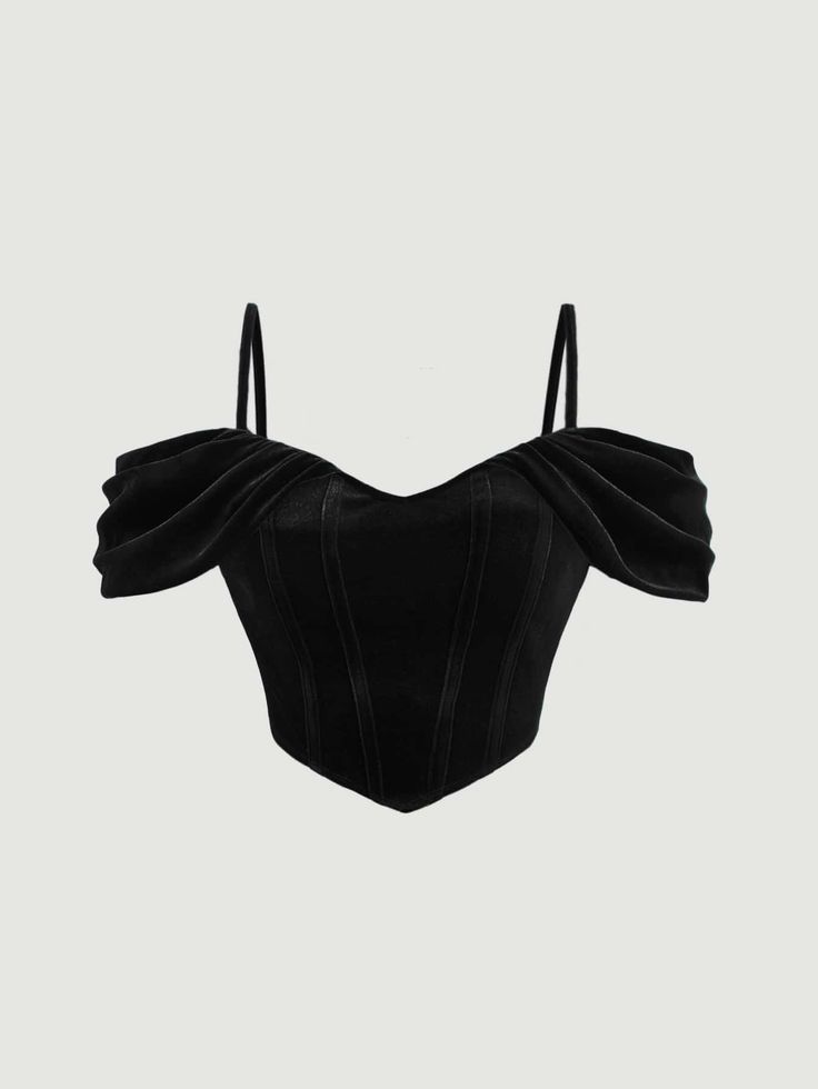 Black Clothes For Women, Top Designs For Women, Mode Swag, Mode Emo, Cold Shoulder Tops, Elegant Tops, Black Clothing, Mode Kpop, Really Cute Outfits