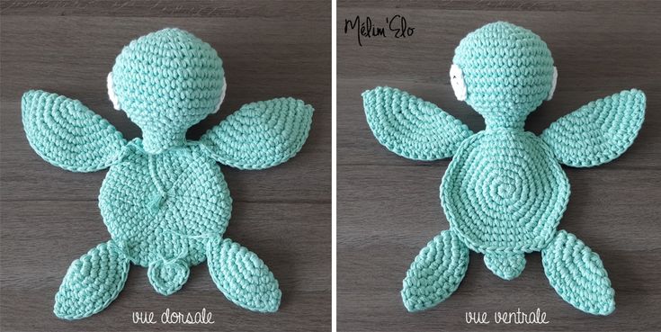 crocheted stuffed animal made to look like a turtle