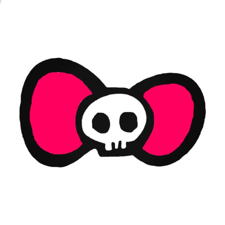 a skull with a bow tie on it's head is seen in this image