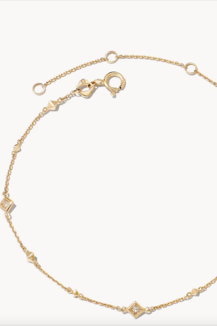 The Michelle 14k Yellow Gold Delicate Bracelet in White Diamond is the dainty bracelet of your dreams. With a design simple enough for day-to-day wear and materials that will last a lifetime, this piece is an elegant staple you’ll continue to reach for. Luxury 14k Gold Bracelets With Delicate Chain, Luxury 14k Gold Bracelet With Delicate Chain, Luxury 14k Gold Diamond Bracelet With Delicate Chain, Minimalist Yellow Gold Diamond Bracelet With Adjustable Chain, Fine Jewelry 14k Gold Diamond Bracelet With Delicate Chain, Dainty White Gold Chain Bracelet, Dainty Bracelet With Adjustable Chain For Everyday, Delicate Yellow Gold Diamond Bracelet With Adjustable Chain, Delicate Diamond Bracelet With Adjustable Chain In Yellow Gold