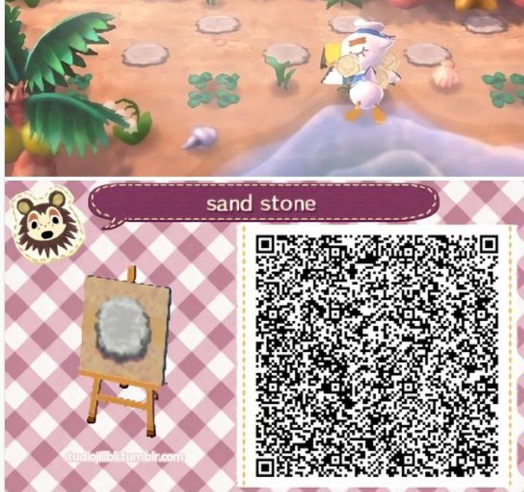 an animal crossing game with qr code