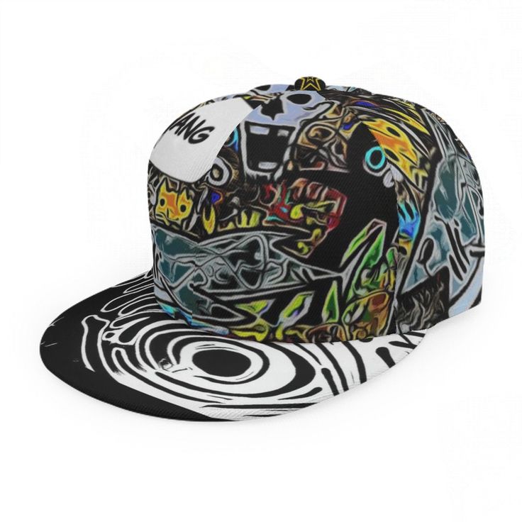 American Swag ShhBang D1 Fashion Flat Brim Ball cap hip hop and trendy cool school ware for your head be cool and full of life make a statement others notice a perfect addition to any wardrobe free shipping to US/GB/DE/FR ● Made of polyester ● unisex adult with snapback ● This product is made on demand. No minimums. ● There are multiple shipping methods available, and the fees may vary depending on the shipping method and other locations. *brand art and design by Tim Long Design Cheap Graphic Print Curved Brim Hats, Multicolor Cotton Hat For Streetwear, Hip Hop Snapback Visor Hat, Adjustable Flat Bill Snapback Hat Hip Hop Style, Hip Hop Snapback Hat With Flat Brim, Multicolor Visor Baseball Cap For Streetwear, Multicolor Baseball Cap For Streetwear, Multicolor Snapback Baseball Cap For Streetwear, Multicolor Snapback Streetwear Cap