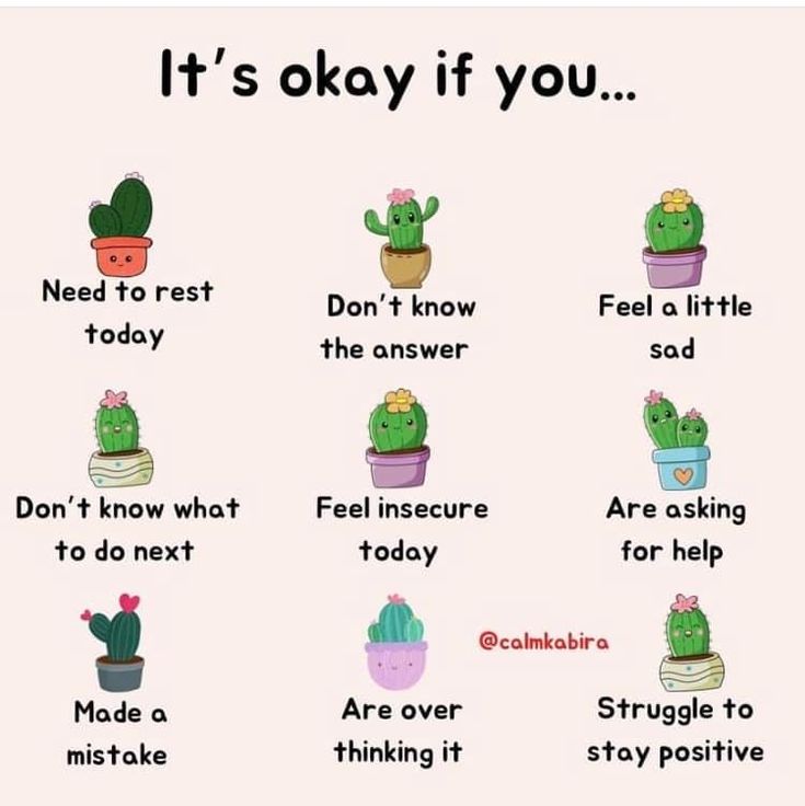 a poster with words that say it's okay if you