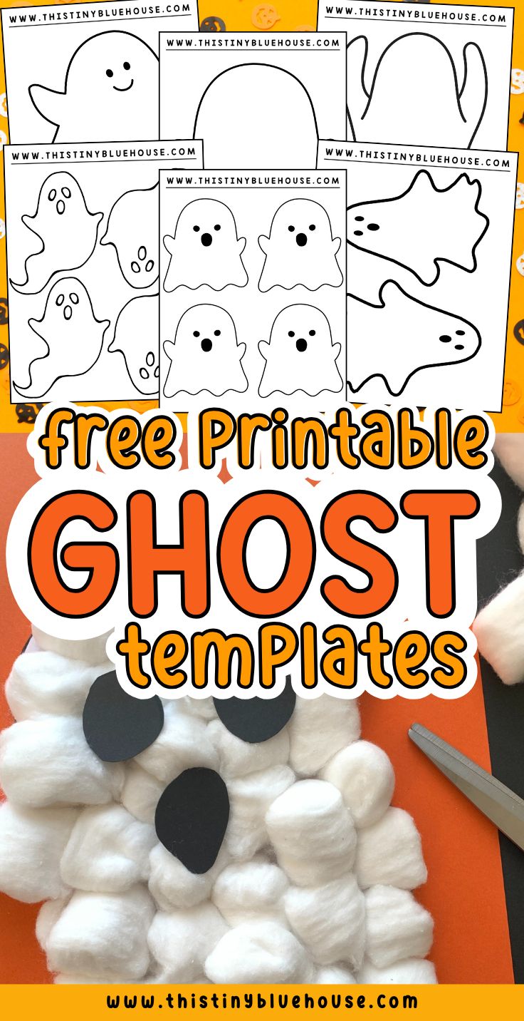 free printable ghost templates for kids to make