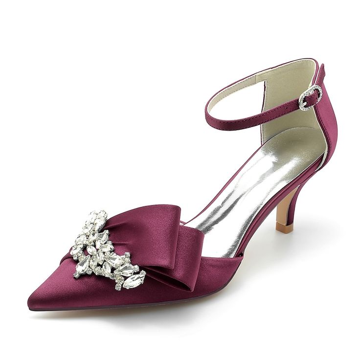 Category:Wedding Shoes,Pumps; Upper Materials:Satin; Embellishment:Rhinestone; Heel Type:Low Heel; Gender:Women's; Size Suggestion:standard size, select your usual size; Toe Shape:Pointed Toe; Type:Bridal Shoes; Style:Elegant; Heel Height(inch):2-3; Outsole Materials:Rubber; Closure Type:Ankle Strap; Listing Date:06/05/2023; Production mode:Self-produce; Foot Length:; Foot Width:; SizeChart1_ID:2:184219; Size chart date source:Provided by Supplier. Dark Blue Heels, Satin Wedding Shoes, Bridal Pumps, Rhinestone High Heels, Estilo Chic, Blue Heels, Satin Flowers, Womens Wedding Shoes, Satin Wedding