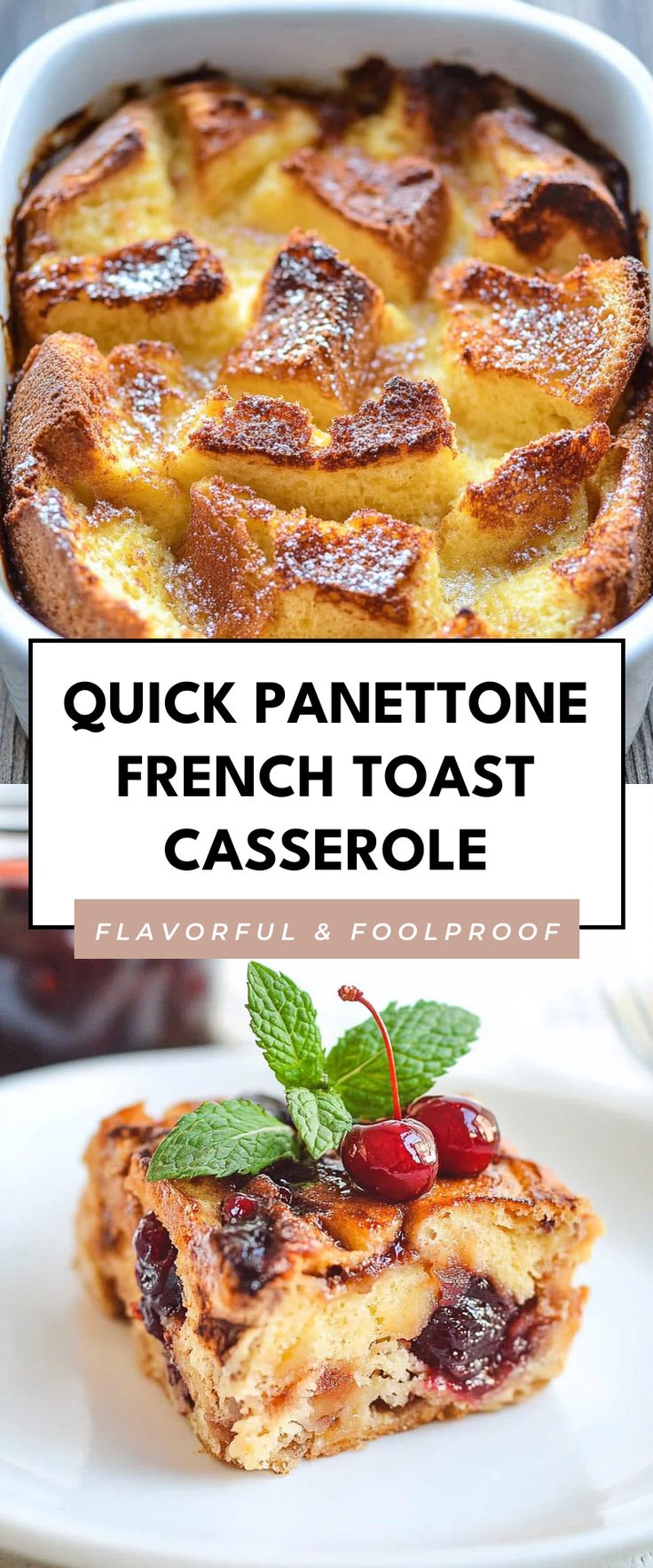 Image for Quick Panettone French Toast Casserole Pantone French Toast Casserole, French Toast Panettone, Pannetone French Toast Giada, Panetone French Toast, Panettone Breakfast Casserole, Mascarpone Breakfast Recipes, Recipes With Panettone, Pannetone Recipe Desserts, Pannetone French Toast