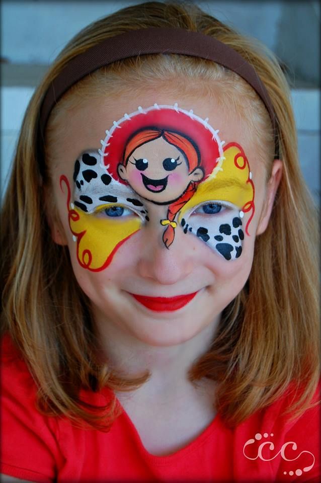 Toy Story Face Painting, Toy Story Face Paint, Face Painting Disney, Toy Story Makeup, Face Painting Themes, Disney Face Painting, Makeup Ideas Natural, Girl Face Painting, Jessie Toy Story