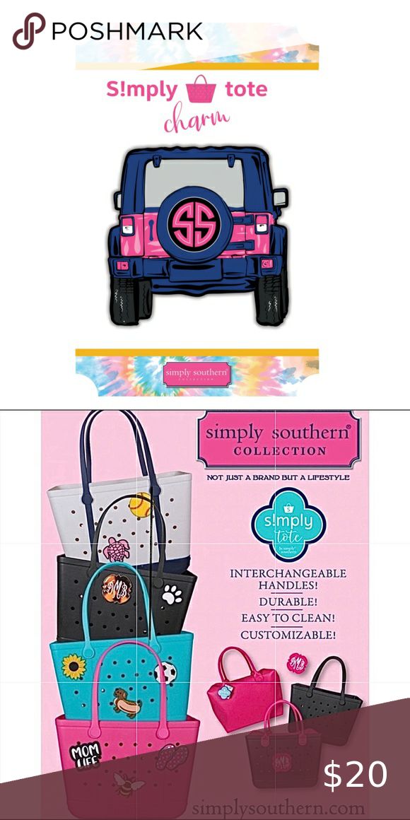 Simply Southern Jeep Simply Tote Charm Bogg Bag, Simply Southern, Mom Life, Tote Bags, Jeep, Shop My, Tote Bag, Handbags, Closet