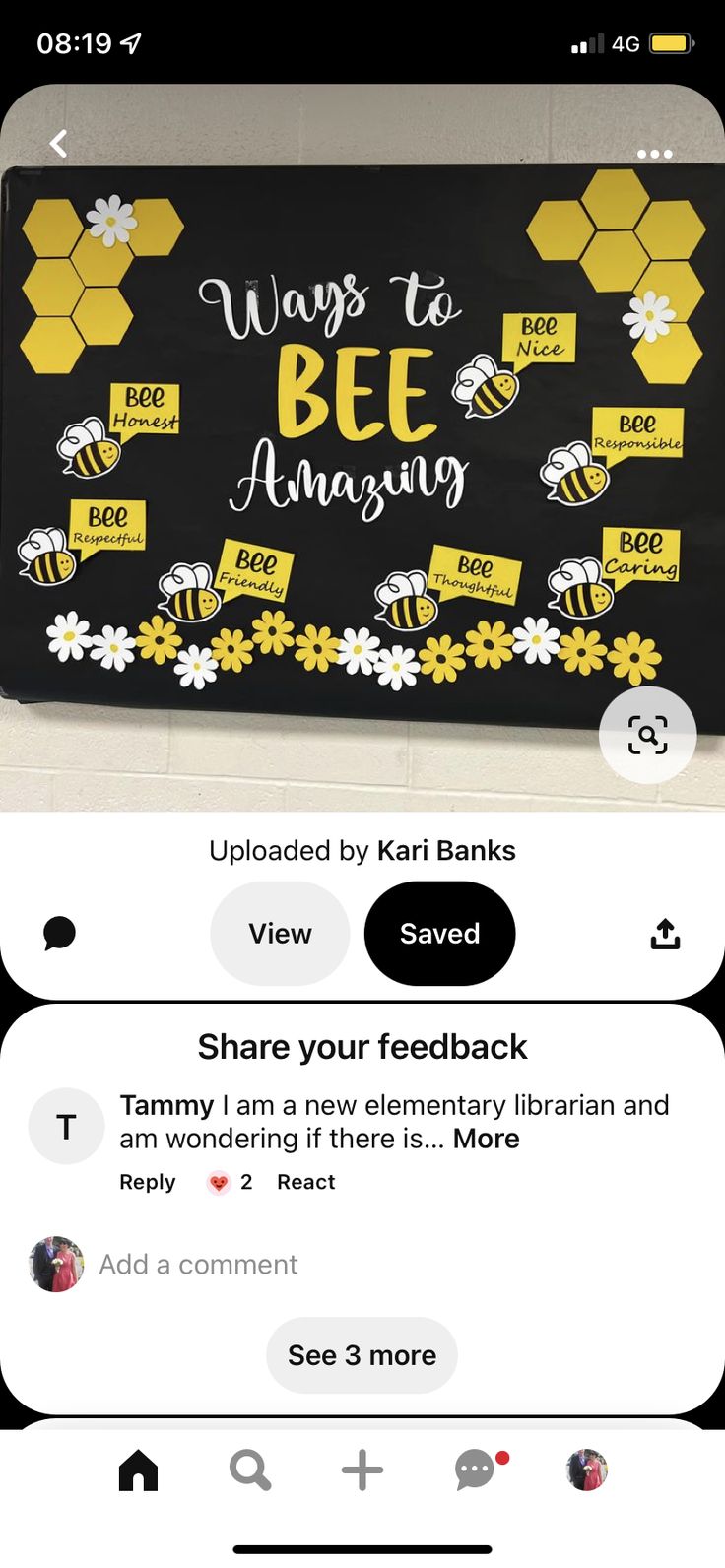 an iphone screen with the text'ways to bee amazing'on it, and two images of bees