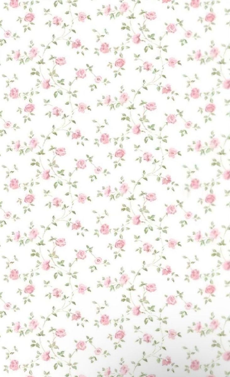 a white background with pink flowers and green leaves