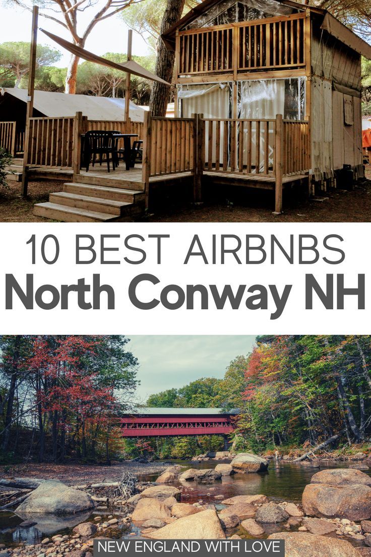 the cover of 10 best airbnbs in north conwy n h, new england with love