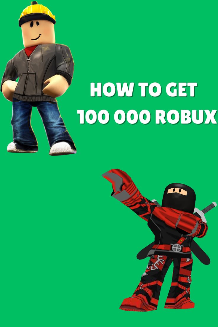 an image of a cartoon character with the words how to get 100 robux