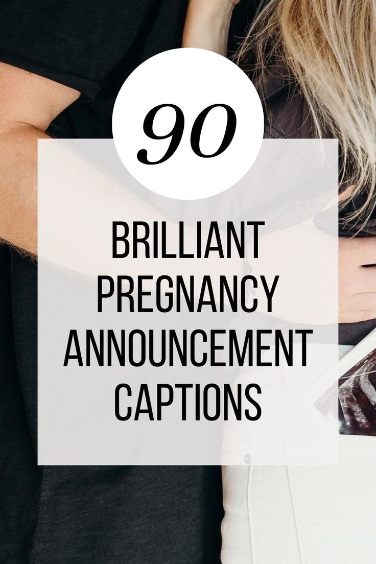 two people hugging each other with the text, 90 brilliant pregnancy announcement captions