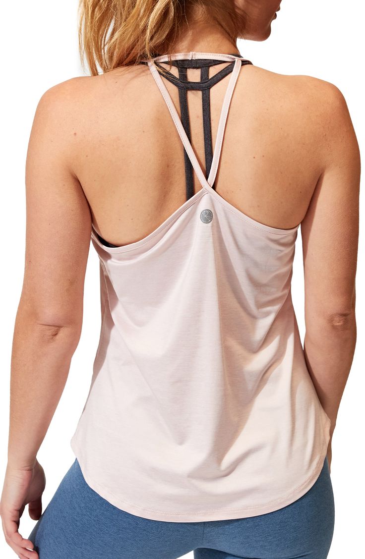 Work out or chill out in this breathable tank crafted from lightweight stretch jersey with a sleek racerback. Scoop neck   Racerback   90% recycled polyester, 10% spandex   Machine wash, tumble dry   Imported Work Out, Nordstrom Rack, Scoop Neck, Sleek, Nordstrom, Spandex