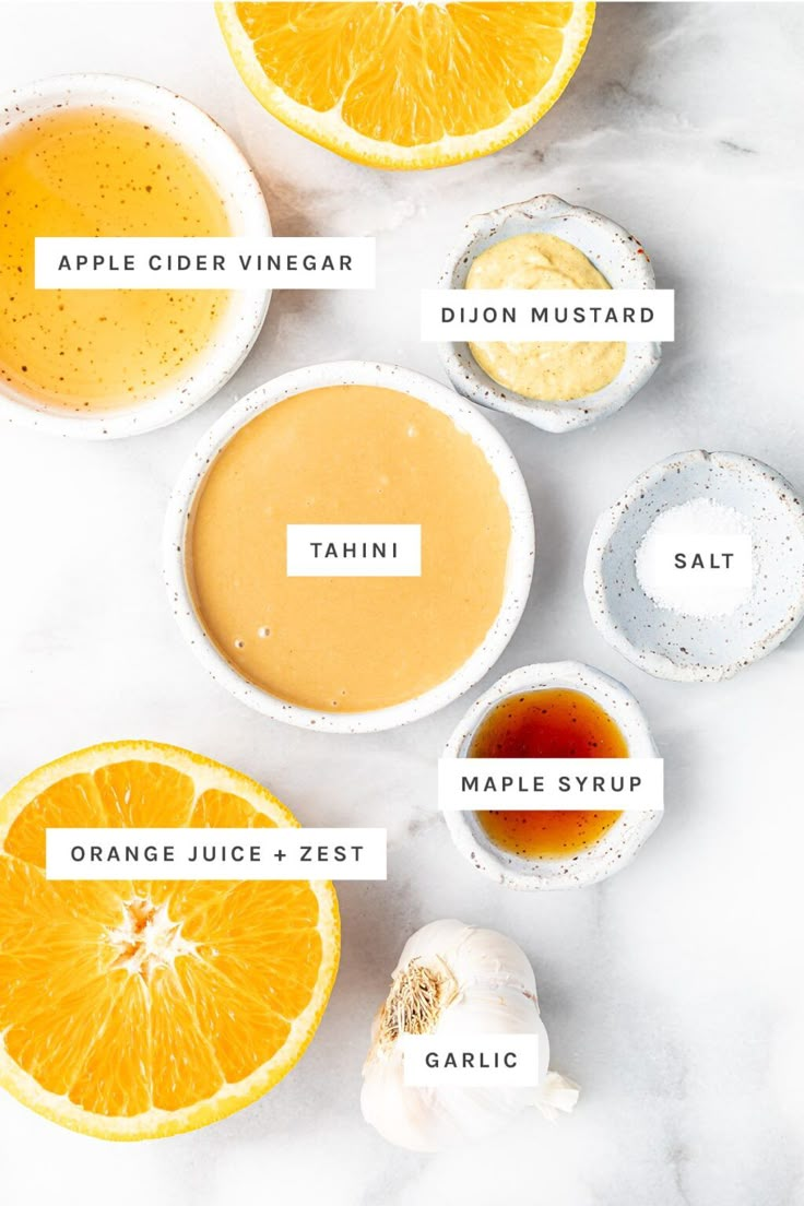 the ingredients for an orange juice recipe are shown