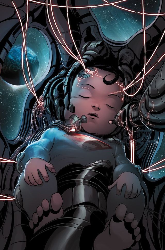 an illustration of a woman with her eyes closed and hands on her chest, surrounded by wires