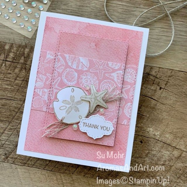 a thank you card with a starfish on it