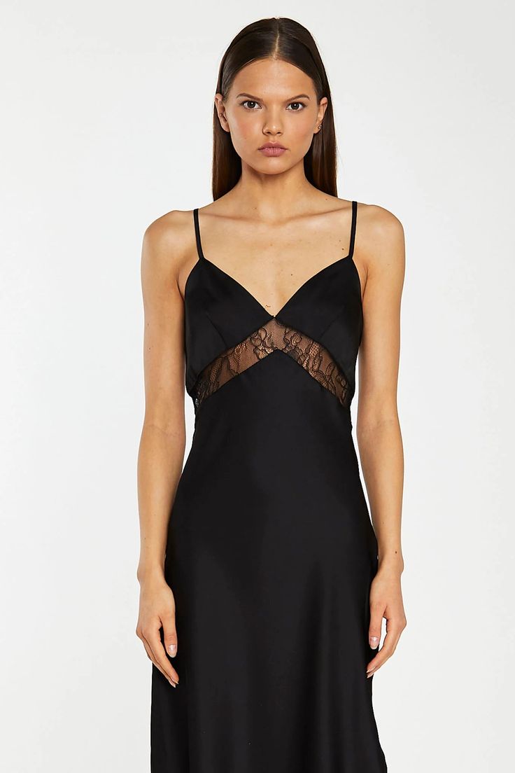 Glamorous Womens Black Lace Trim Cami Midaxi-Dress. Glam up your wardrobe with this elegant cami midaxi-dress. 100% Polyester Imported CK7271 Evening Midi Slip Dress With Straps, Evening Slip Dress Midi Length With Straps, Evening Slip Dress With Straps, Midi Length, Evening Slip Dress With Straps In Midi Length, Evening Midi Slip Dress, Fitted Spaghetti Strap Midi Dress For Night, Elegant Black Slip Dress With Built-in Bra, Sheer Satin Slip Dress For Night Out, Fitted Night Dress With Delicate Straps