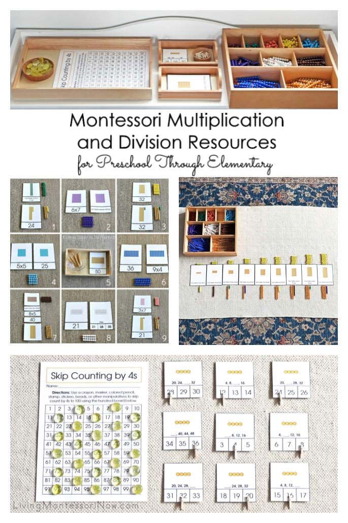 monterification and division resources for preschool