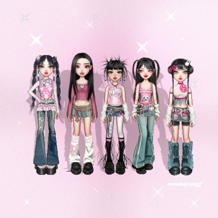 Newjeans Concert Outfit, Newjeans Uniform, Eta Newjeans Outfits, Everskies Outfits 5 Members, Newjeans Outfits Inspired Y2k, New Jeans Everskies, Everskies 5 Member Outfits, Everskies Group Outfits 7 Members, Newjeans Outfit Ideas