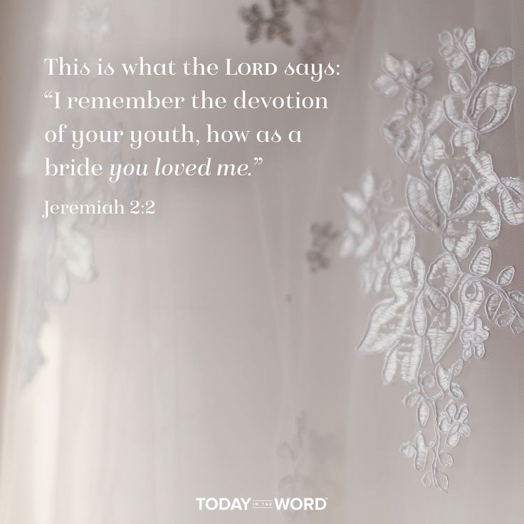 a wedding veil with the words, this is what the lord says i remember the elevation of your youth, how as a bride you loved me?