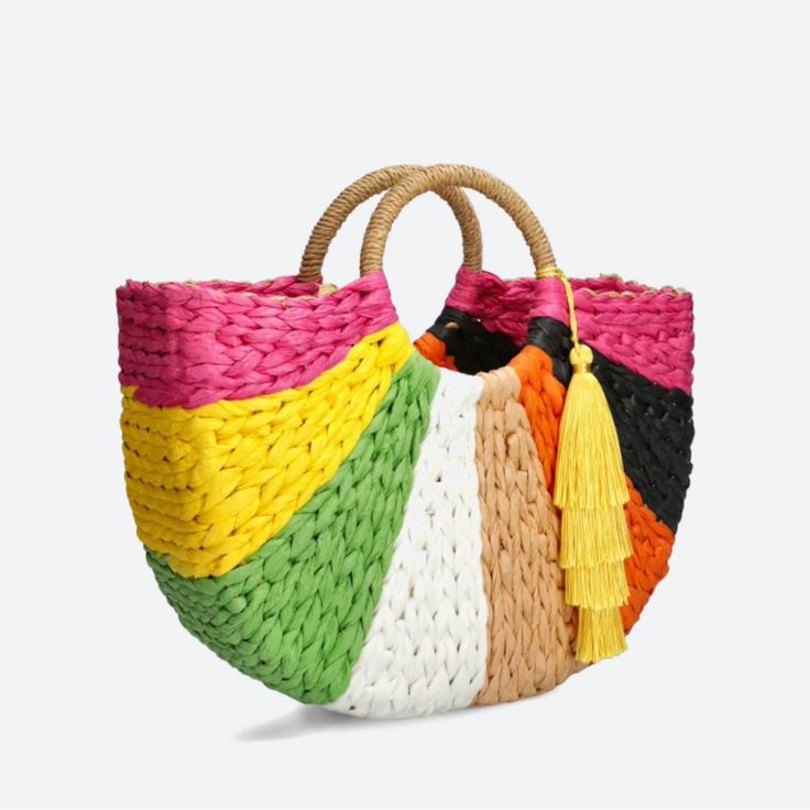 Never Been Used Estelle Tote. Beautiful Bright Colors, Ready For Summer! Black Tote Purse, Dolce Vita Sandals, Boho Tote, Vegan Leather Bag, Perforated Leather, Black Tote, Tote Purse, Leather Chain, Chain Bags