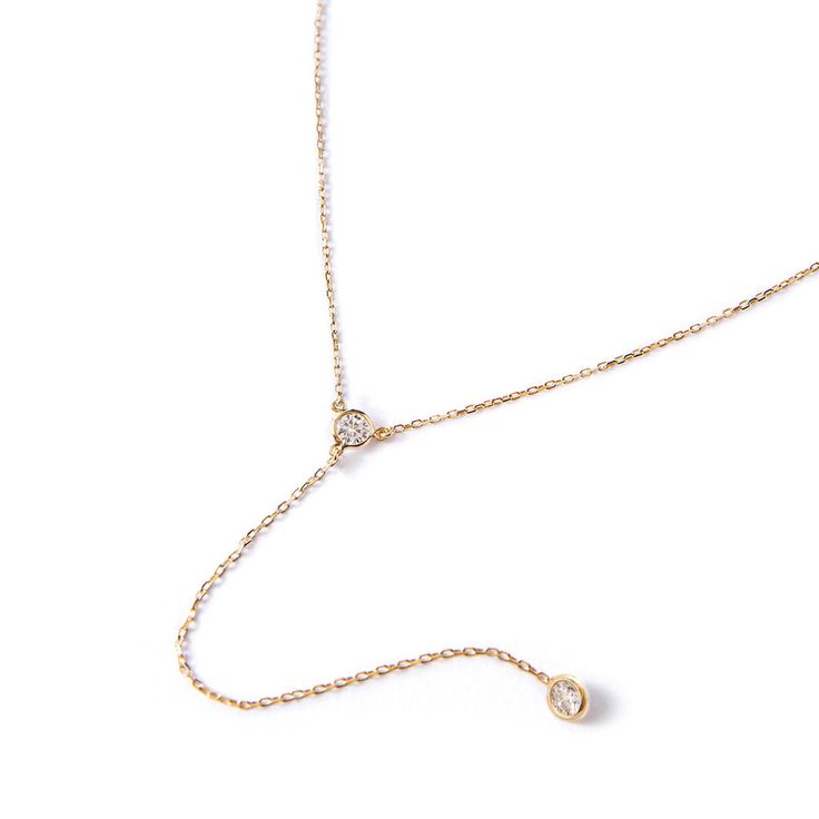 Gold Crystal Y Lariat Necklace, Minimal Dainty Jewelry ��– AMYO Jewelry Lariat Necklace Gold, Delicate Layered Necklace, Layer Necklaces, Gold Lariat Necklace, Layered Choker Necklace, Silver Necklace Set, Layered Chain, Layered Necklace Set, Necklace Sets