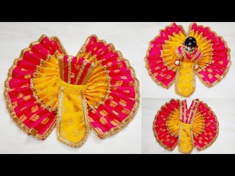 Dress For Laddu Gopal, Diwali Dress, Krishna Dress, Diwali Dresses, Bal Gopal, Laddu Gopal Dresses, Wall Workout, Sewing Baby Clothes, Special Dress