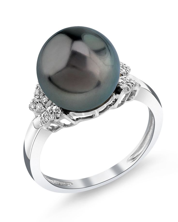 This beautiful pearl ring features a lustrous AAA quality 10mm Tahitian South Sea pearl, imported directly from the pearl farms of Tahiti. The pearl is mounted with dazzling SI clarity diamonds on a 14K gold band.
This ring is available in a number of sizes for the perfect fit. Tahitian Pearl Ring With Diamond Accents For Wedding, Classic Tahitian Pearl Ring With Diamond Accents, Tahitian Pearl Ring With Diamond Accents, Classic Tahitian Pearl Ring For Formal Occasions, Tahitian Pearl Ring With Diamond Accents Fine Jewelry, Elegant Tahitian Pearl Ring With Diamond Accents, Fine Jewelry Tahitian Pearl Ring With Diamond Accents, Formal Tahitian Pearl Ring With Diamond Accents, Tahitian Pearl Ring