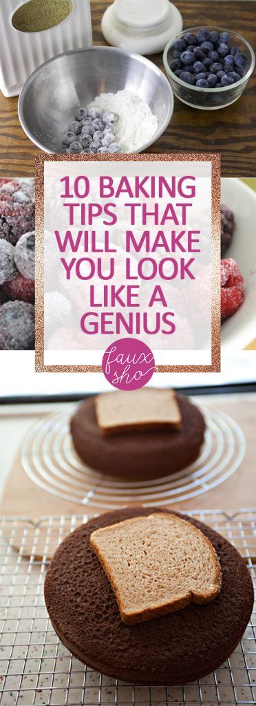 an image of baking tips that will make you look like a genius