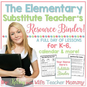 the elementary subtitles teacher's rescue binder for k - 6 is available