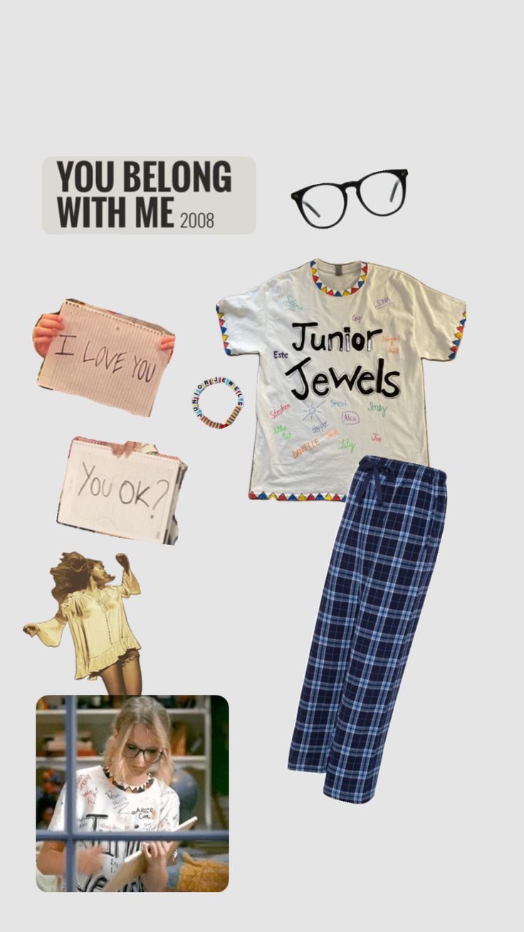 an image of a child's clothes and accessories with the words you belong with me