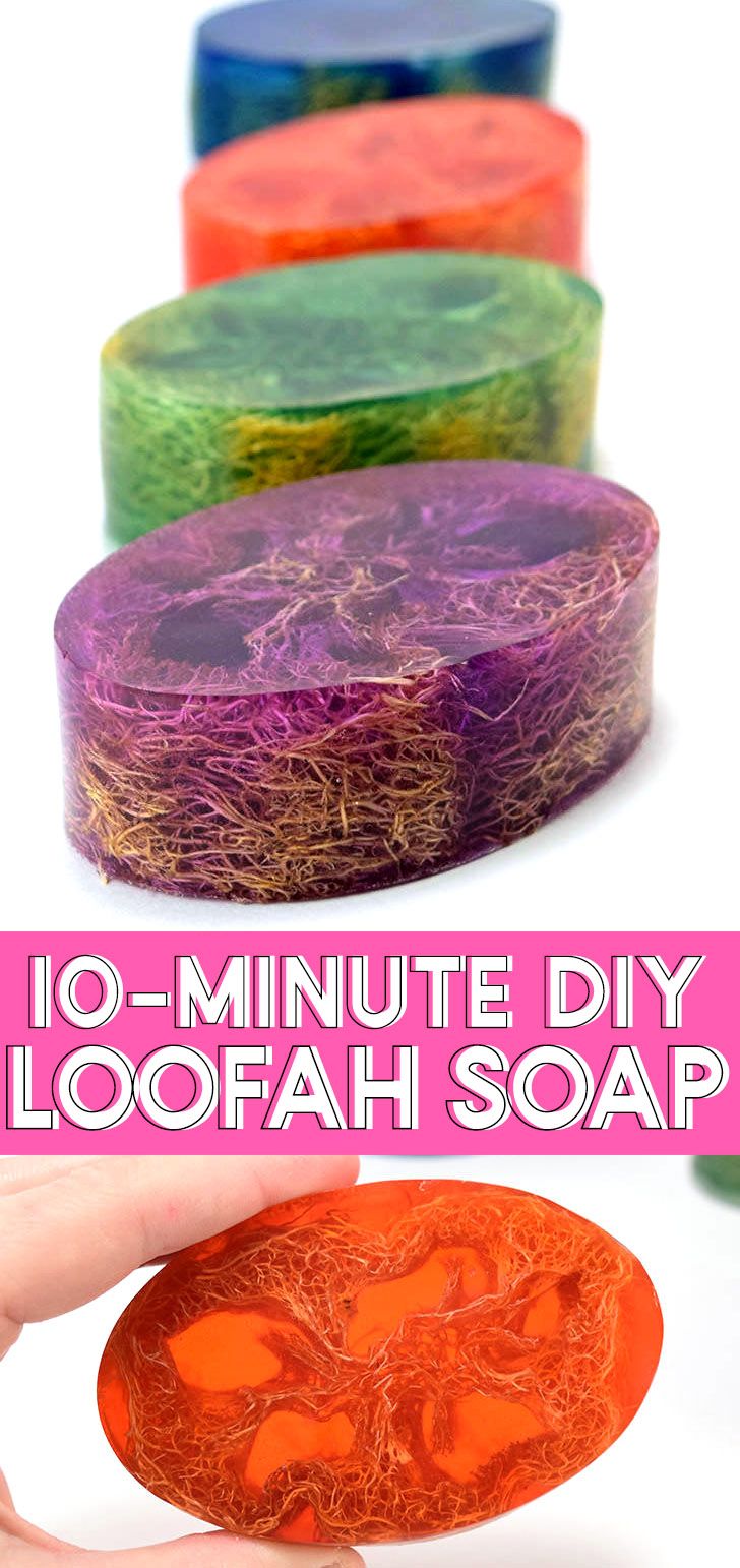 the 10 minute diy loofah soap recipe is so easy and fun to make